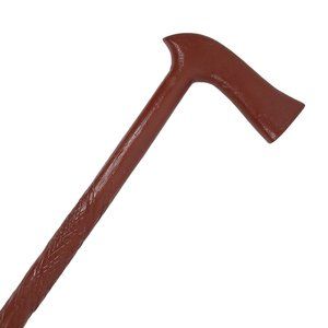 Vintage Wood Carved Walking Stick 36.75" Cane Reddish Brown